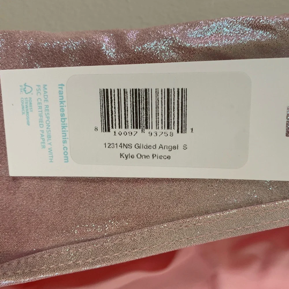 NEW FRANKIES BIKINIS Kyle Iridescent One Piece Swimsuit multiple sizes